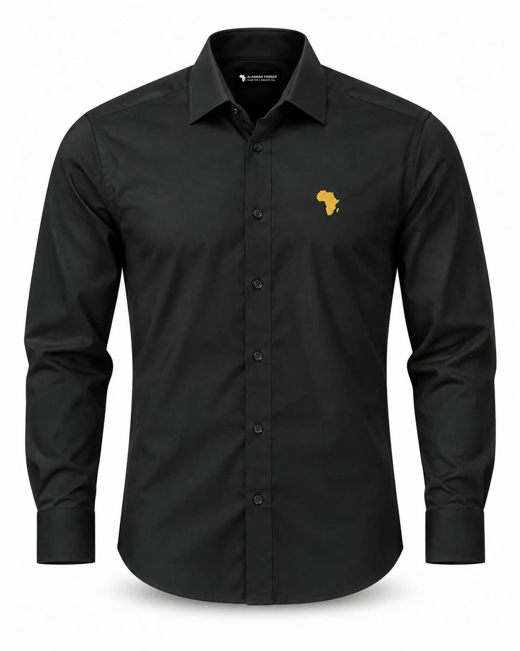 Black Uhuru Premium Synthetic-Cotton Shirt with Gold Logo