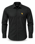 Black Uhuru Premium Synthetic-Cotton Shirt with Gold Logo