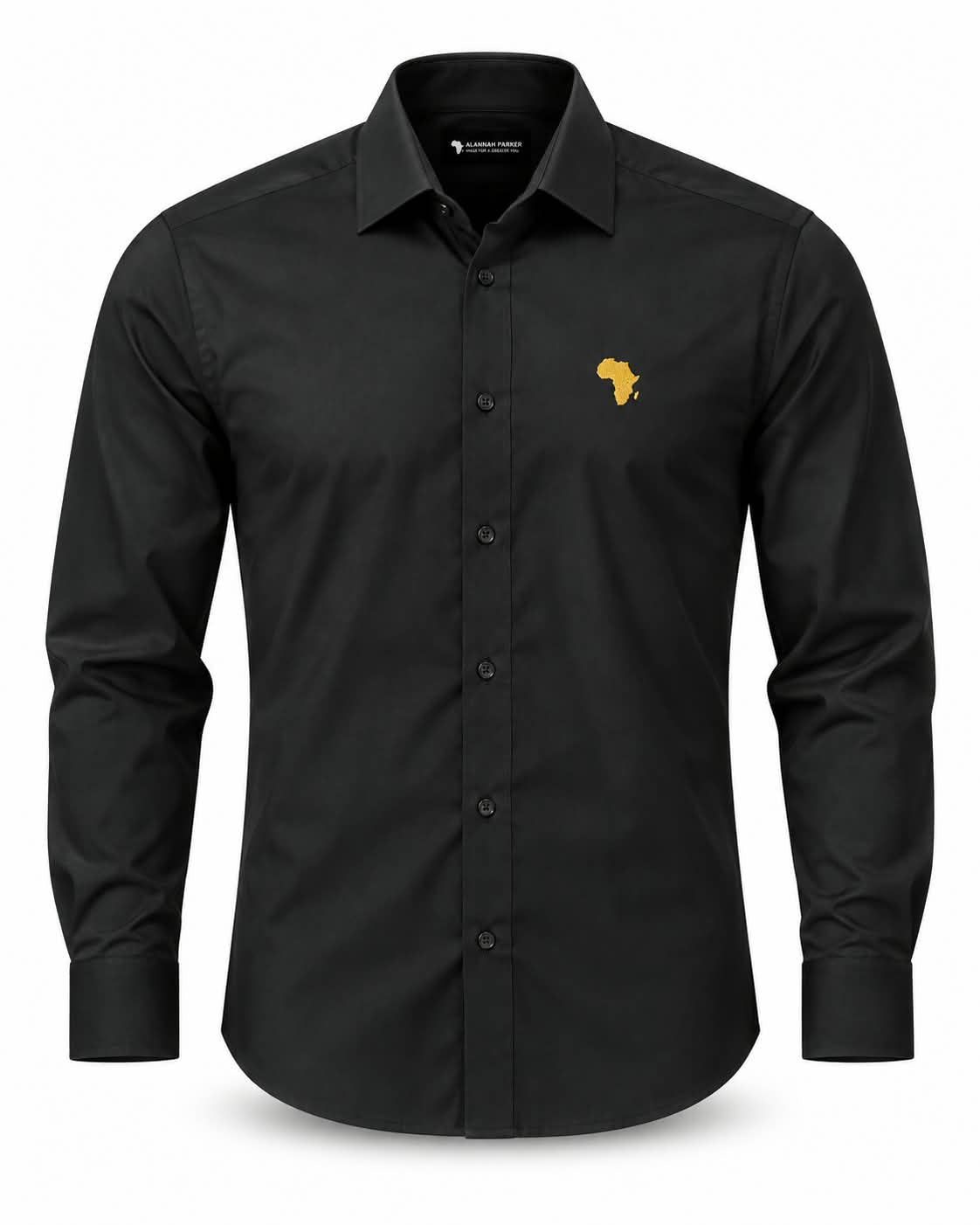 Black Uhuru Premium Synthetic-Cotton Shirt with Gold Logo