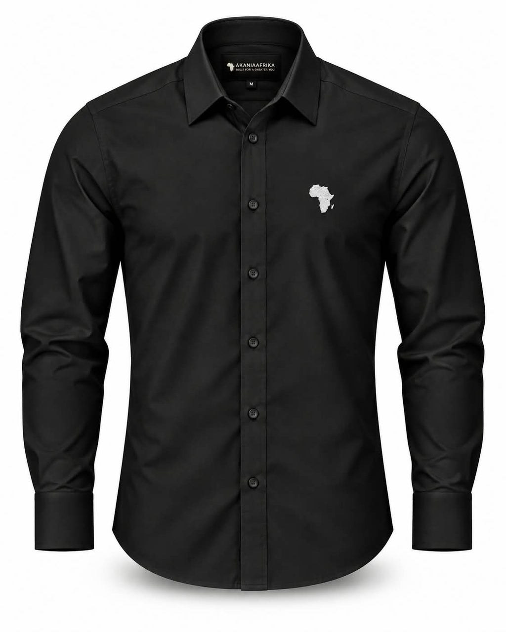 Black Uhuru Premium Synthetic-Cotton Shirt with Grey Logo