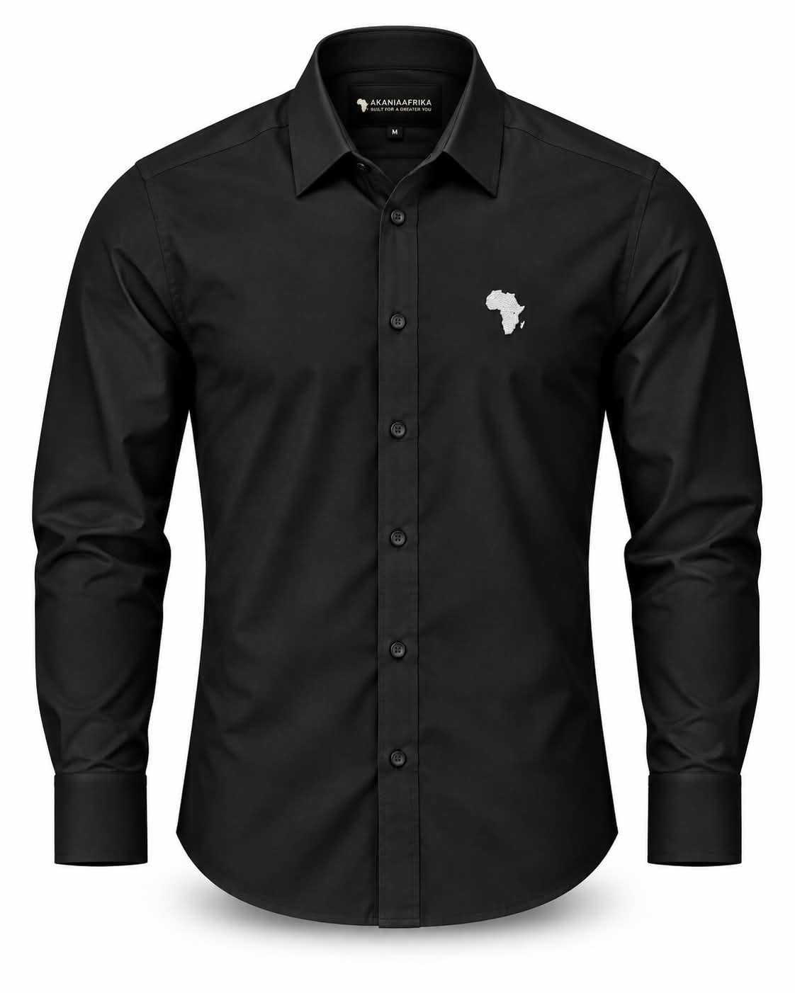 Black Uhuru Premium Synthetic-Cotton Shirt with Grey Logo