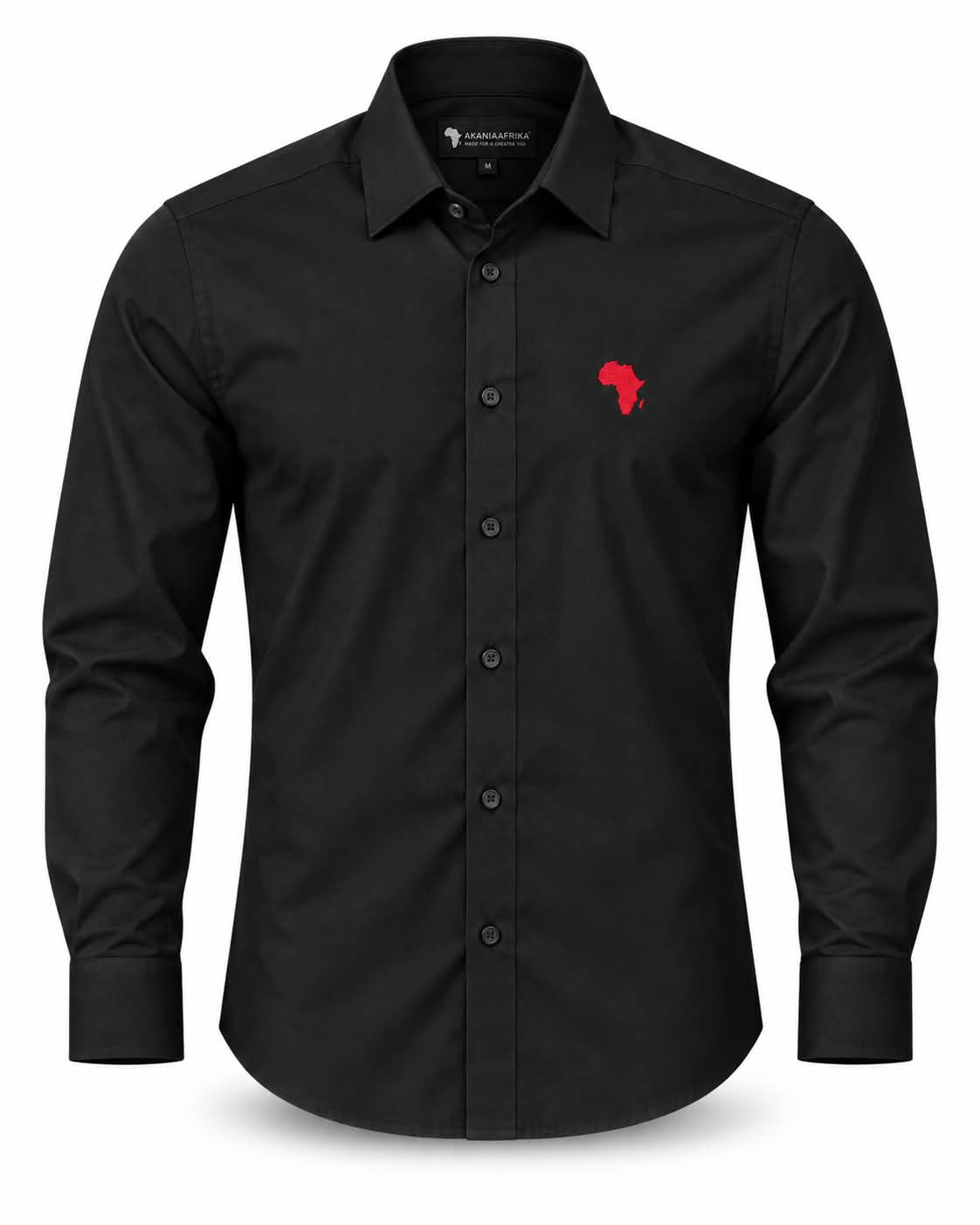Black Uhuru Premium Synthetic-Cotton Shirt with Red Logo