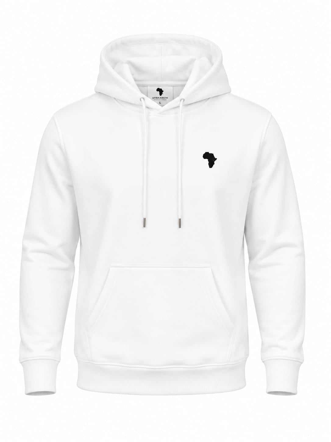 White Flagship Logo Diamond Hoodie