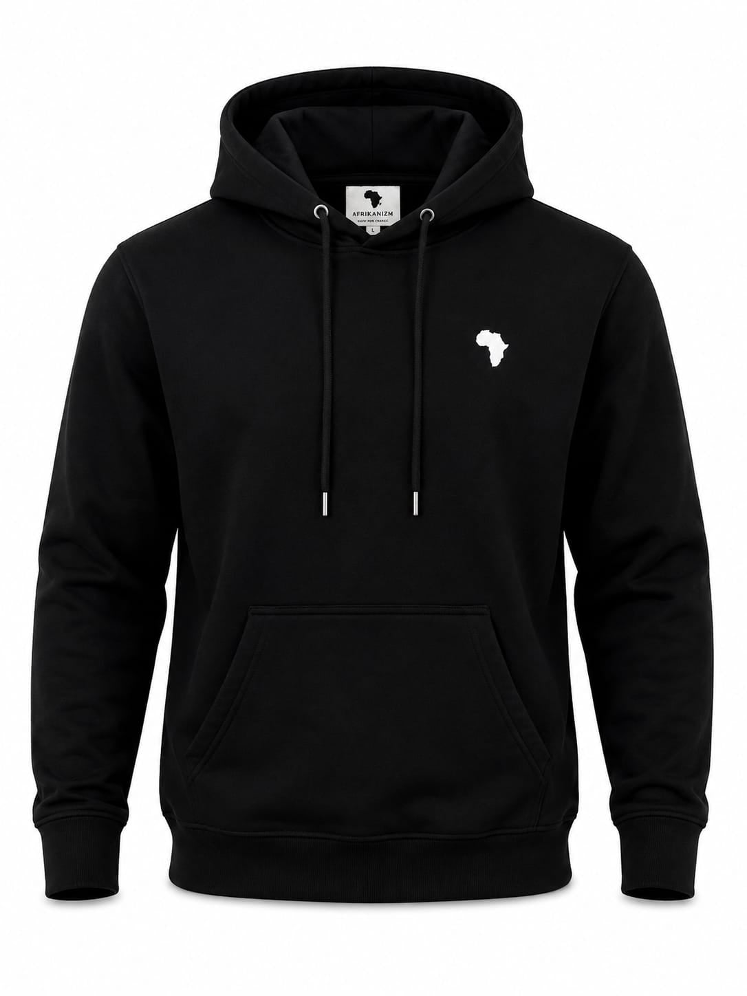 Black Flagship Logo Diamond Hoodie