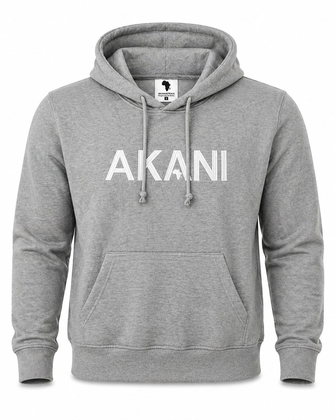 Grey Akani Bold Classic Hoodie