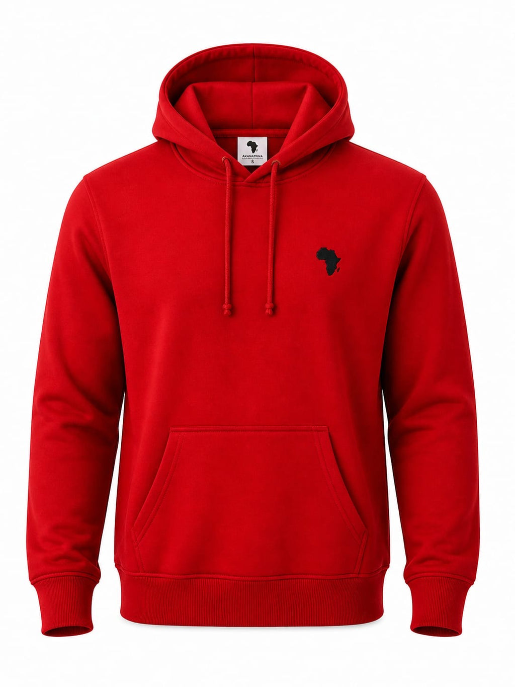 Red with Black Print Flagship Logo Classic Hoodie