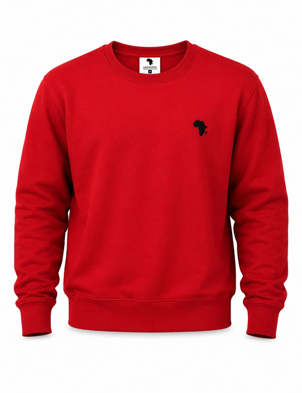 Red with Black Print Flagship Logo Classic Sweater