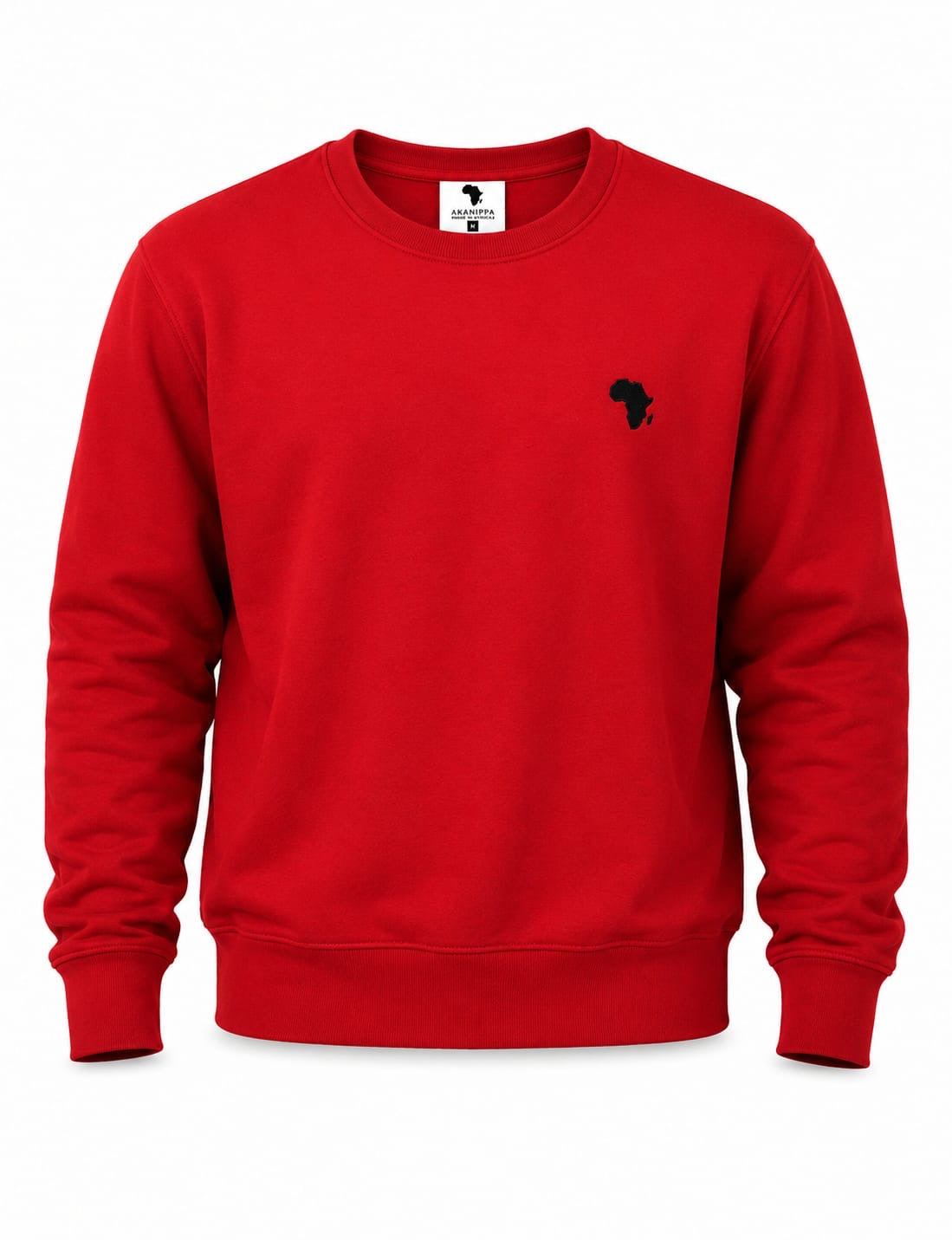 Red with Black Print Flagship Logo Classic Sweater