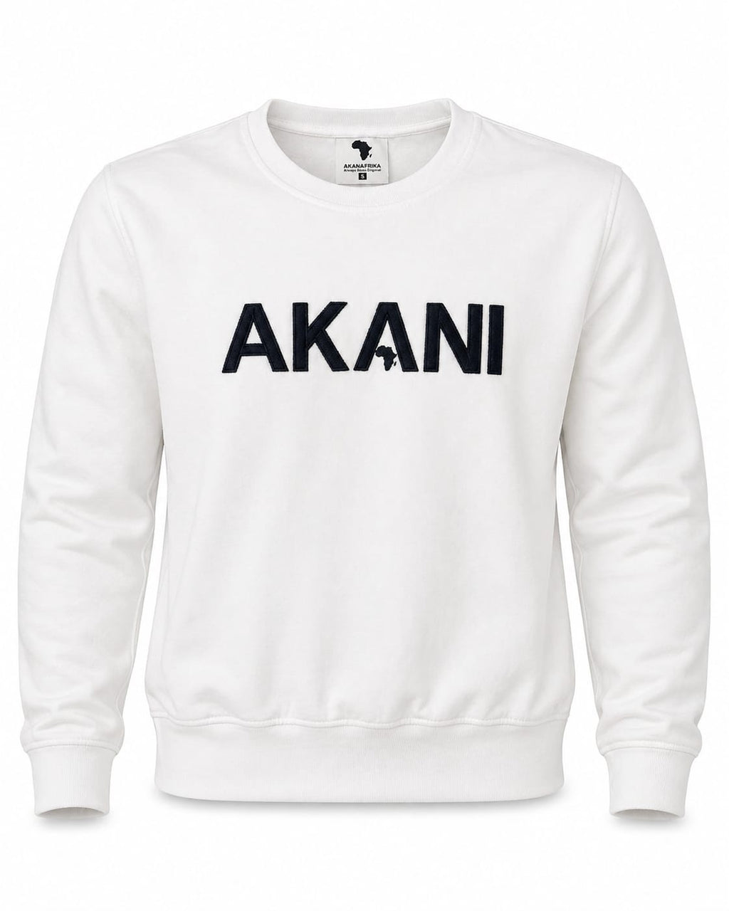 White Akani Bold Classic Sweater