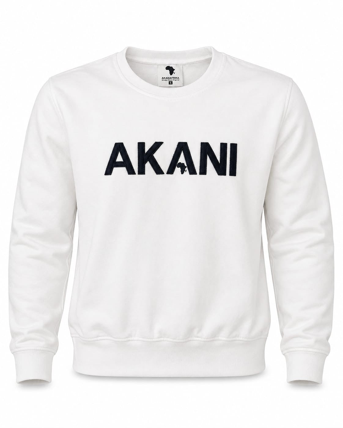 White Akani Bold Classic Sweater