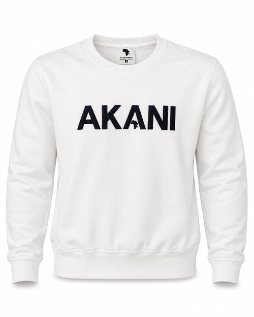 White Akani Bold Classic Sweater
