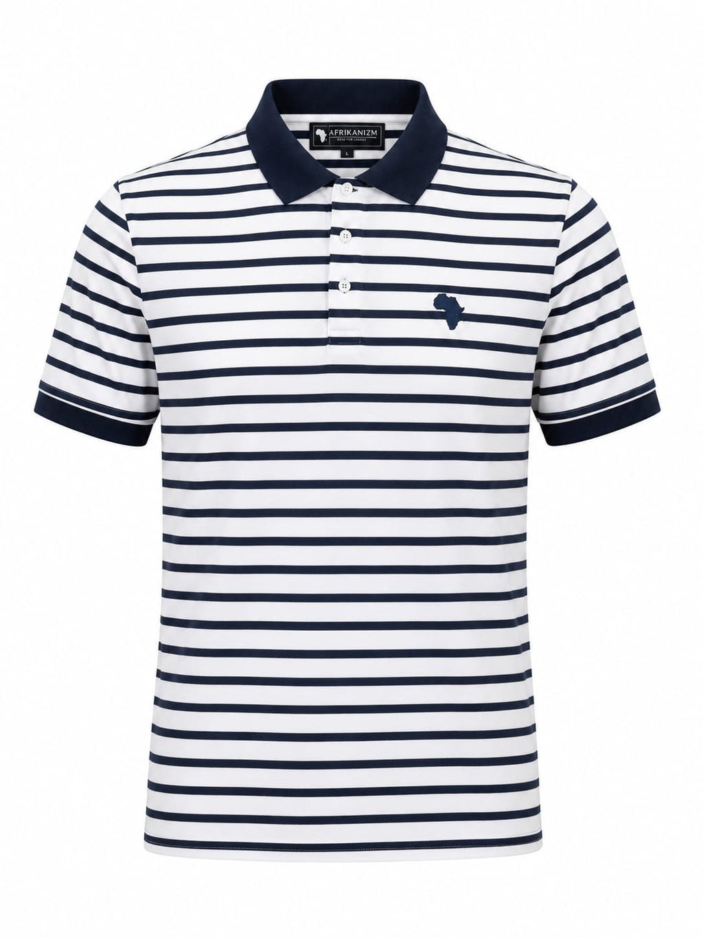 Navy Blue Striped Premium Golfer