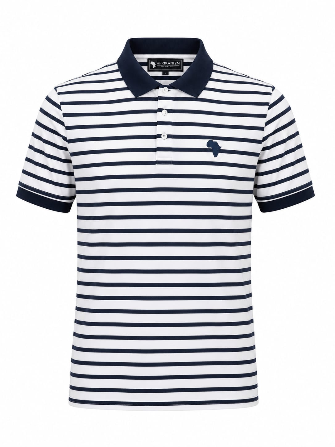 Navy Blue Striped Premium Golfer