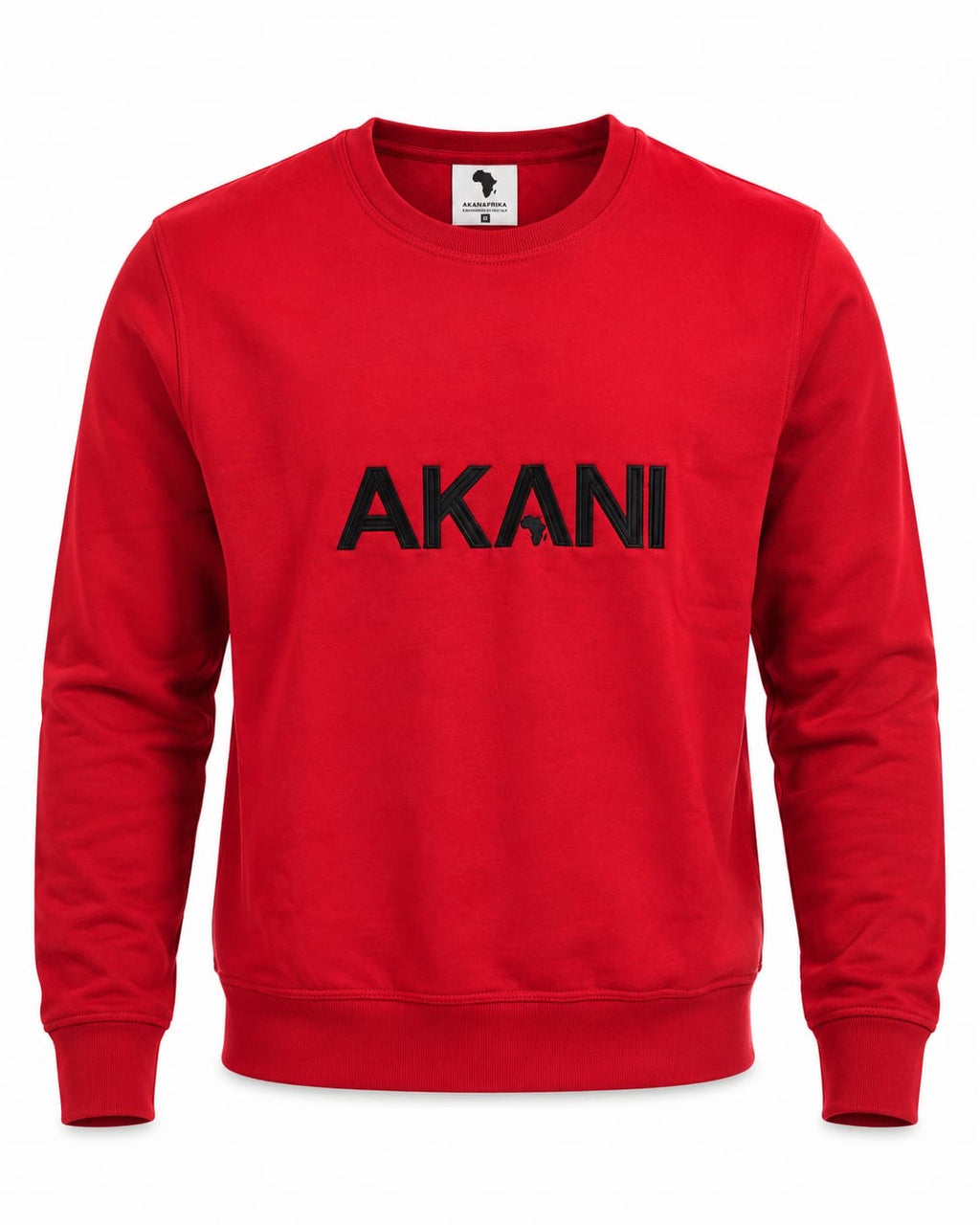 Red with Black Print Akani Bold Classic Sweater