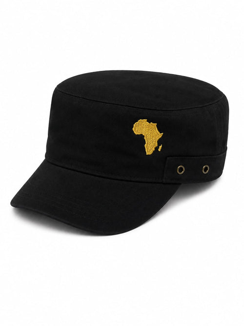 Black with Yellow Logo Fidel Cap