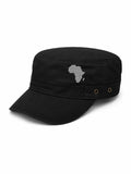 Black with Grey Logo Fidel Cap