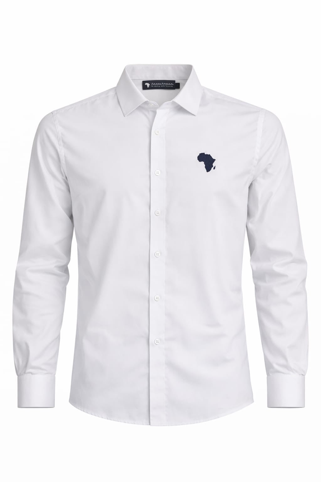 White Nori Premium Synthetic-Linen Shirt