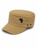 Khakhi with Black Logo Fidel Cap