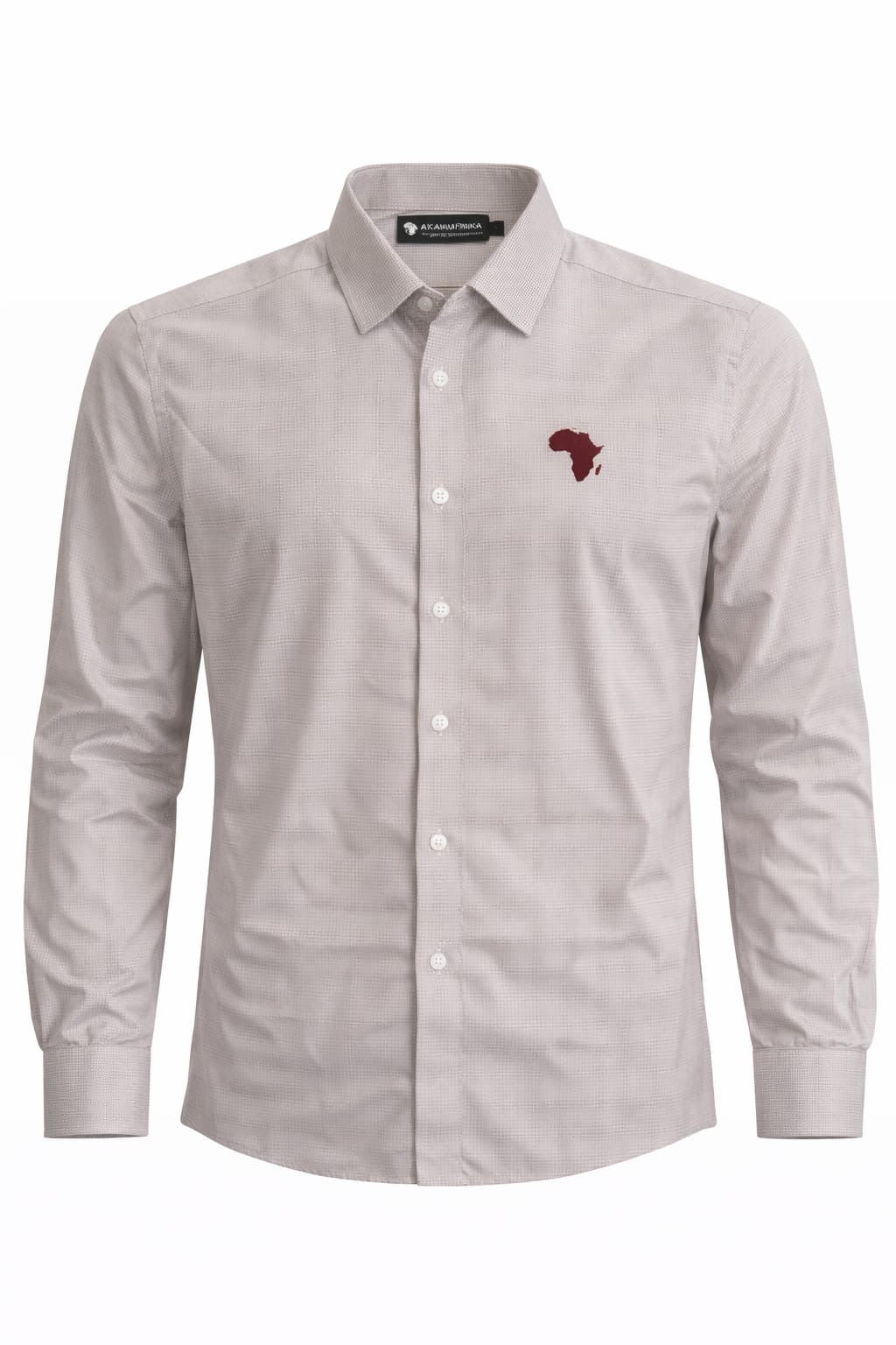 Gold Sankofa Premium Fine-Check Shirt