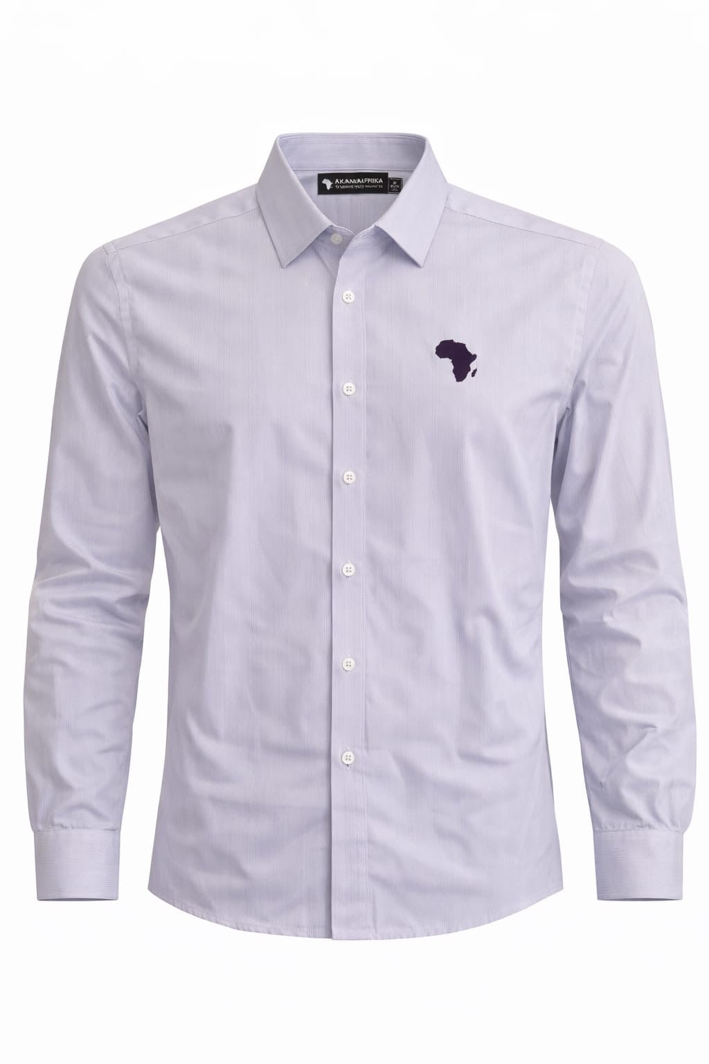 Light Purple Stripe Safiya Premium Synthetic-Cotton Shirt