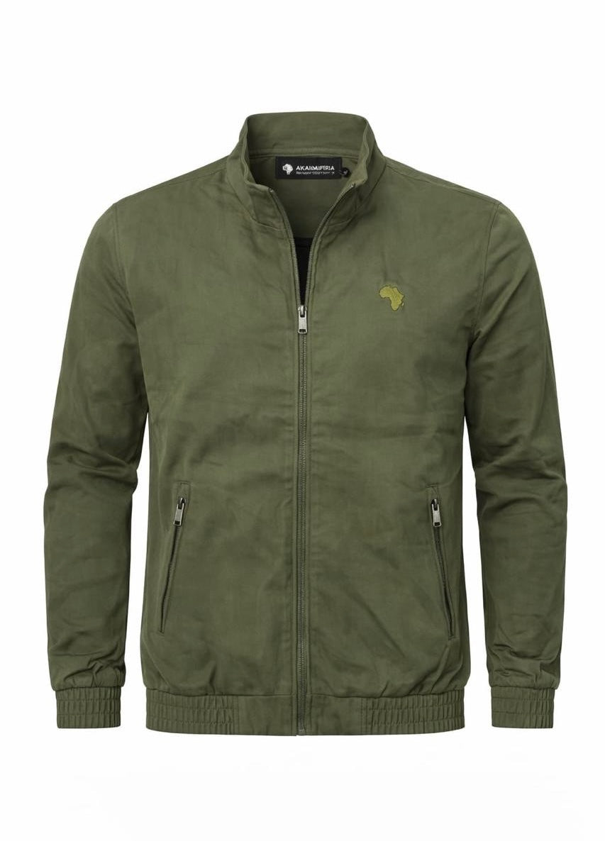 Military Green Zuri Diamond Jacket