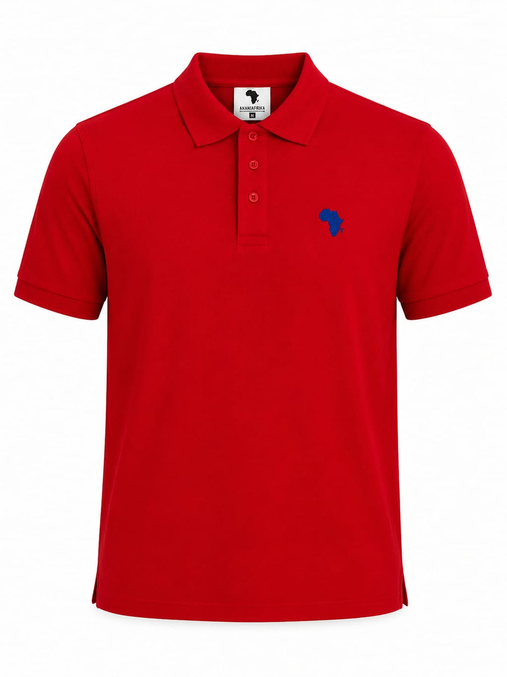 Red with Navy Blue Logo Classic Vanguard Golfer