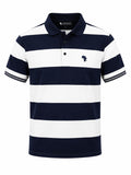 Navy Blue BOLD Striped Premium Golfer
