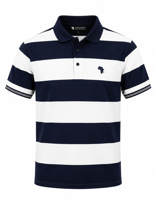 Navy Blue BOLD Striped Premium Golfer